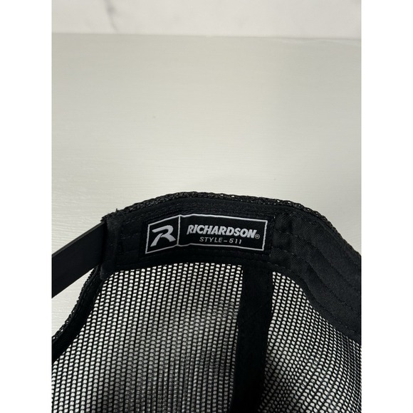 ATL Hat Grey/Black with Red Letters Trucker Style New - Picture 4 of 5